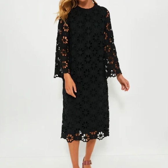 Tuckernuck Dresses & Skirts - Tuckernuck Noir Eyelet Hutton Midi Dress-Black-Women’s M & XL-Classic-Formal-NEW